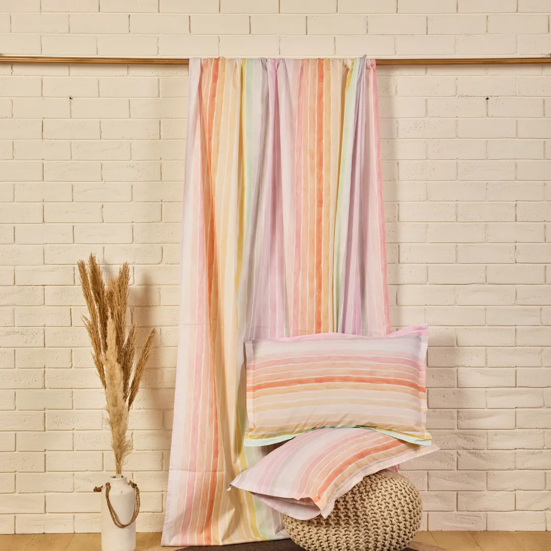 Dream A Little Dream Cord Print  Single/ Double/ King Bed Sheet Set