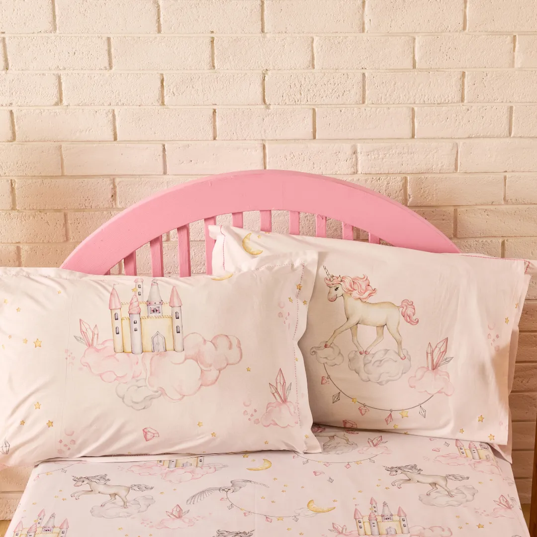 Dream A Little Dream Main Print Single/ Double/ King Bed Sheet Set