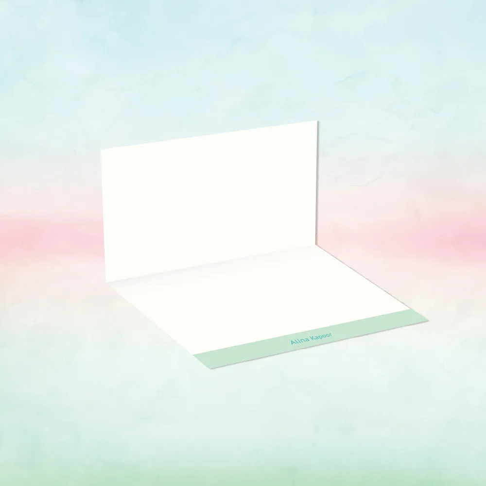 Personalized Stationery Gift Set - Bunny, Set of 24 or 48