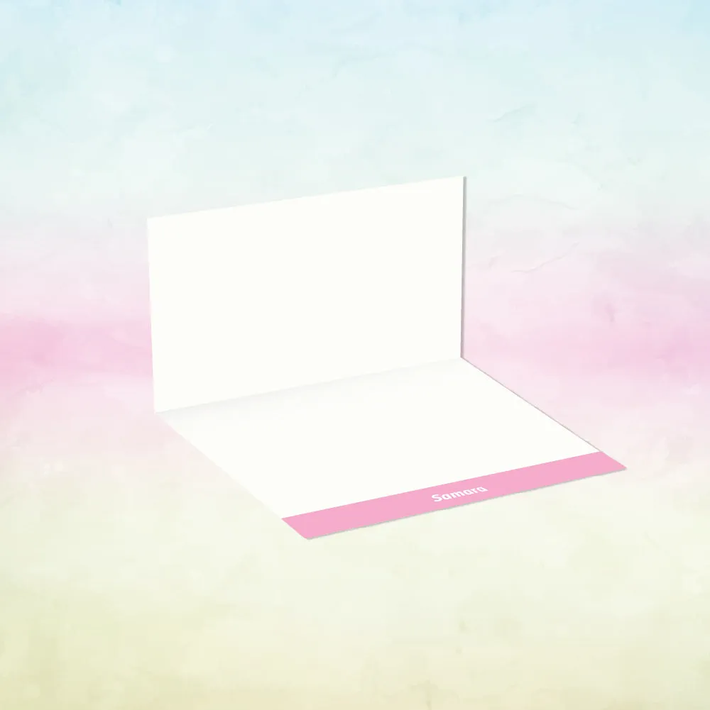 Personalized Stationery Gift Set - Unicorn Glitter, Set of 24 or 48